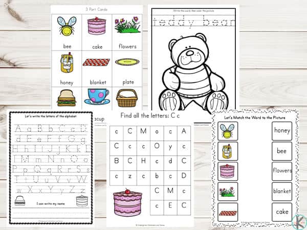 Ð free teddy bear picnic worksheet printables