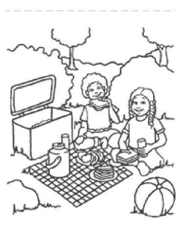 Preschool picnic coloring pages coloring pages picnic picnic theme