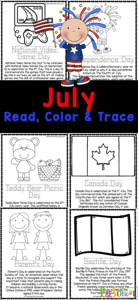 Free printable july coloring pages for kids