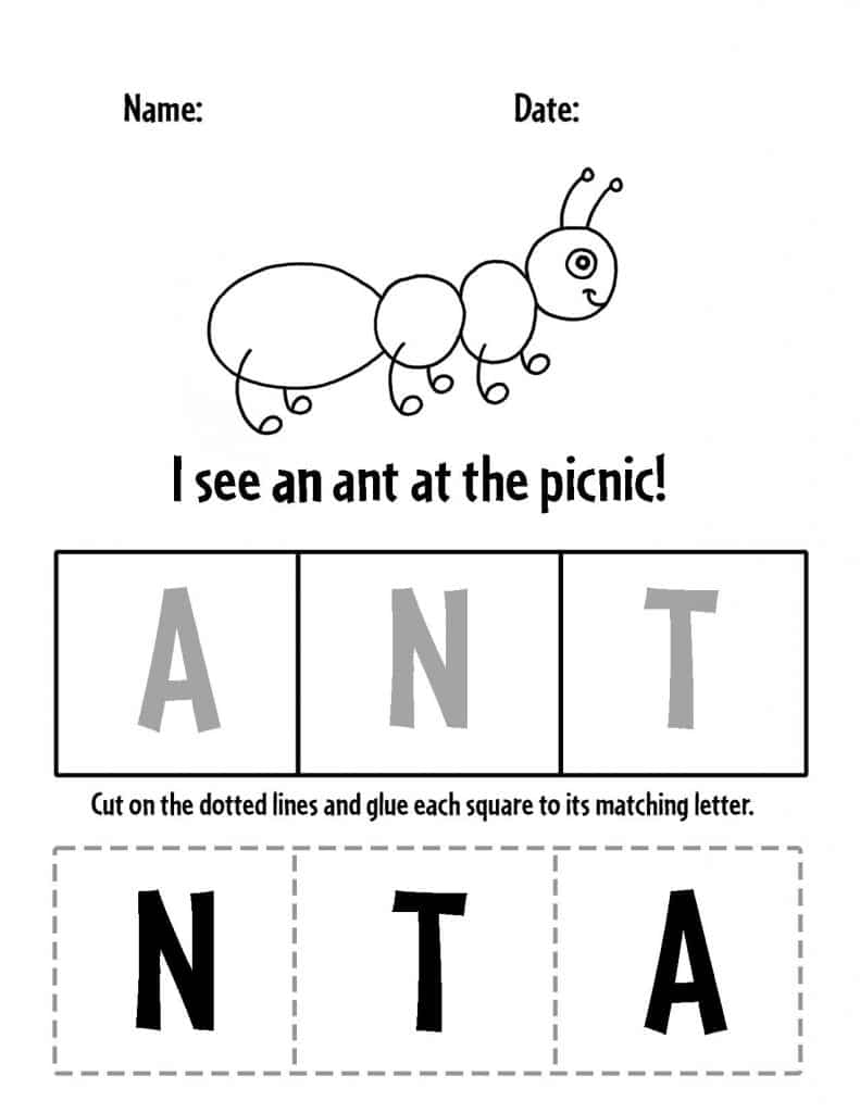 Free picnic theme printables for preschool â the hollydog blog