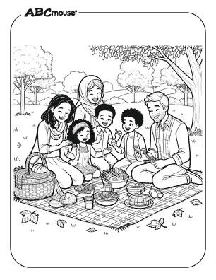 Free thanksgiving dinner printable coloring pages for kids