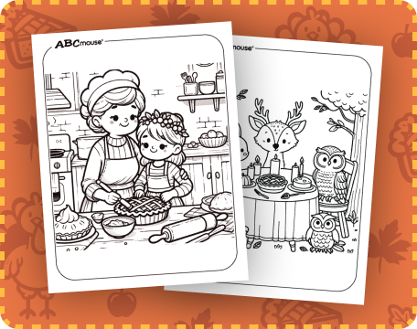 Free thanksgiving dinner printable coloring pages for kids