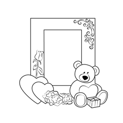 Frame coloring pages for kids