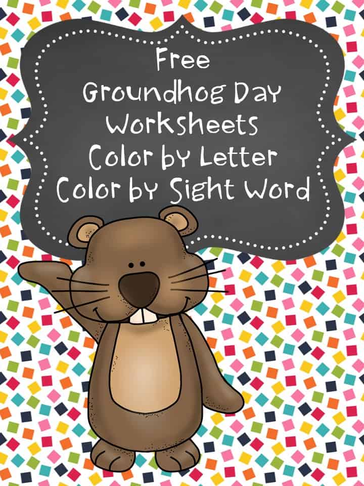 Free groundhog day coloring pages mrs karles sight and sound reading