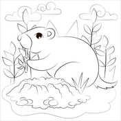 Groundhogs coloring pages free coloring pages