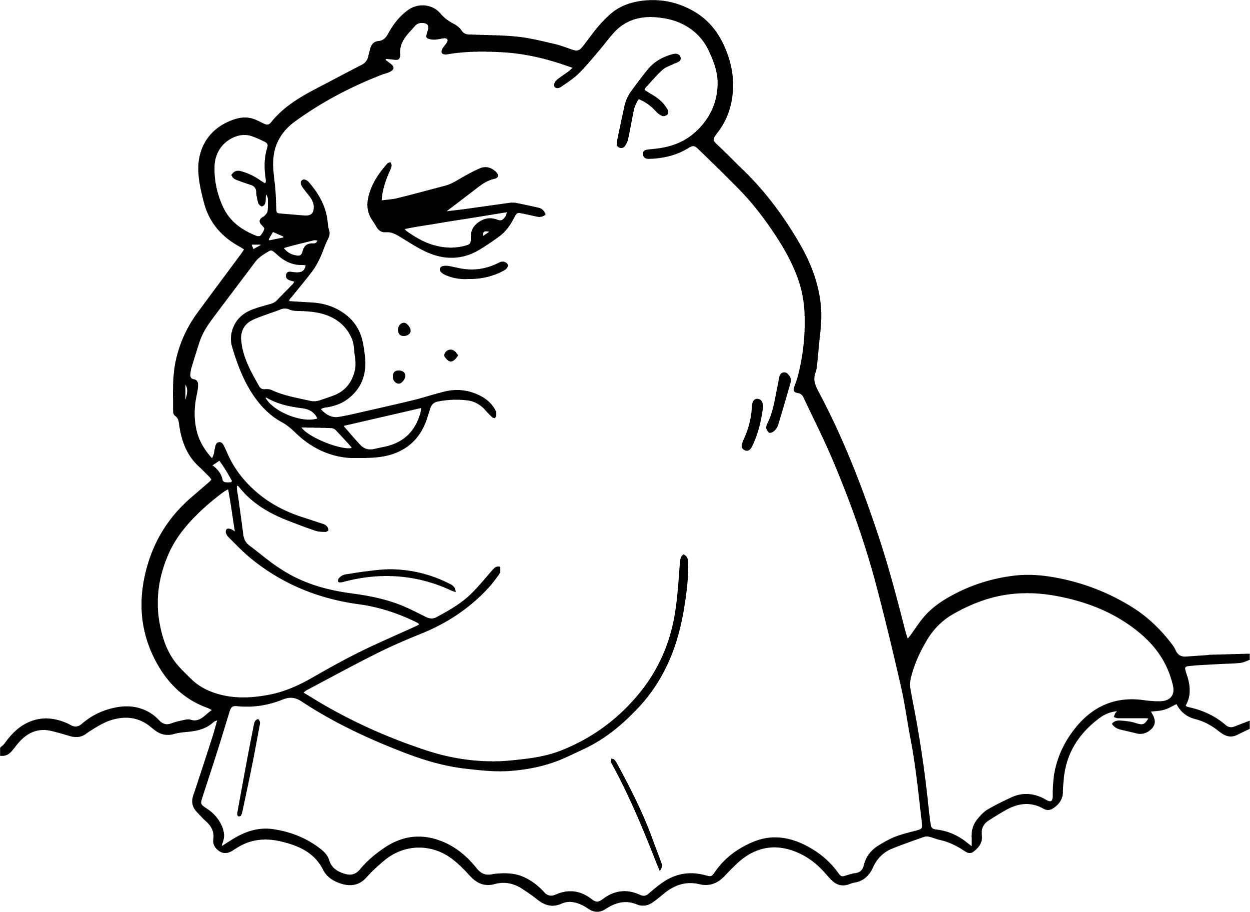 Groundhog coloring pages