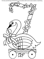 The twelve days of christmas coloring pages