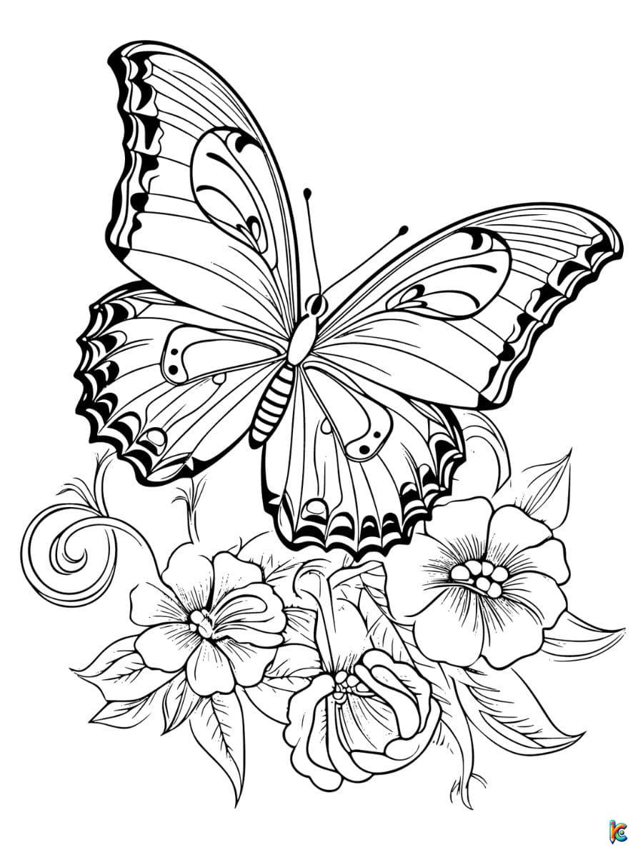 Butterfly coloring pages â