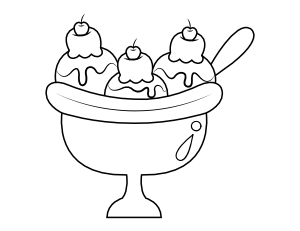 Free printable food coloring pages