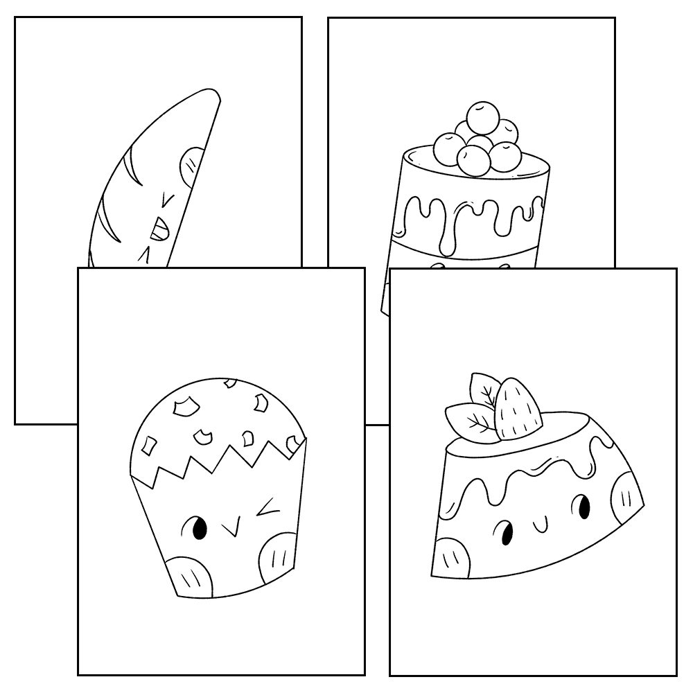 Desserts coloring pages sweet treats coloring worksheet activity morning works made by teachers