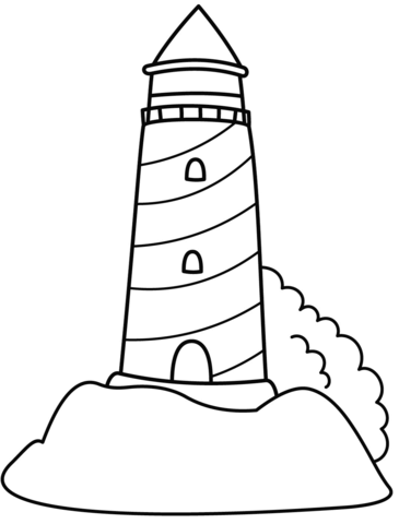 Lighthouse coloring page free printable coloring pages