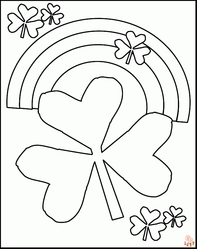 Shamrock coloring pages free printable and easy to color