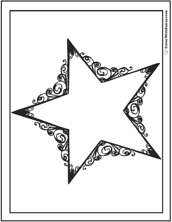 Star coloring pages â customize and print ad