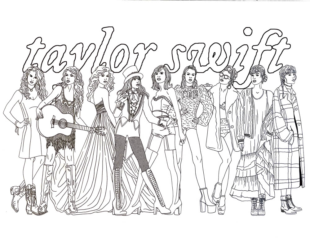 Taylor swift coloring book have fun rtaylorswiftmerch