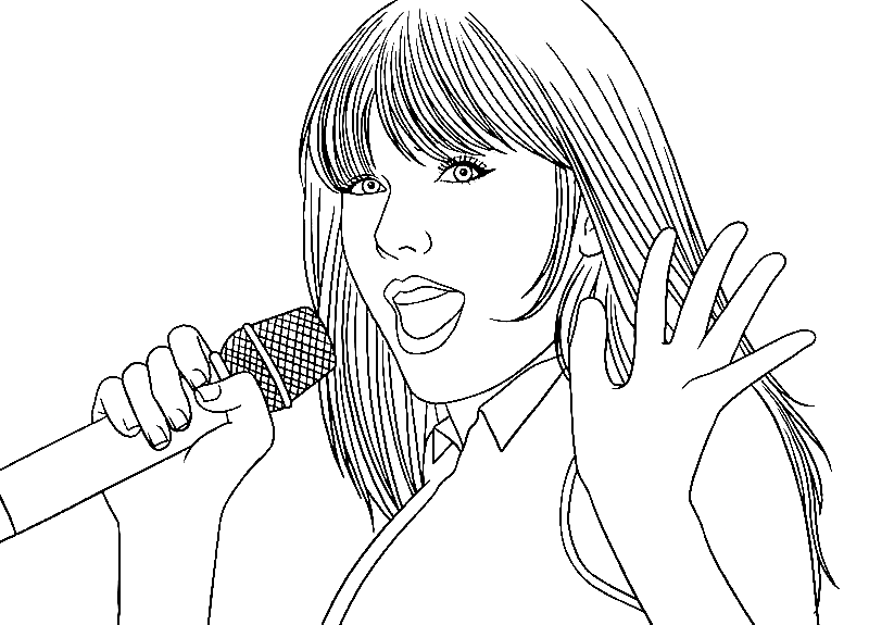 Taylor swift coloring pages printable for free download