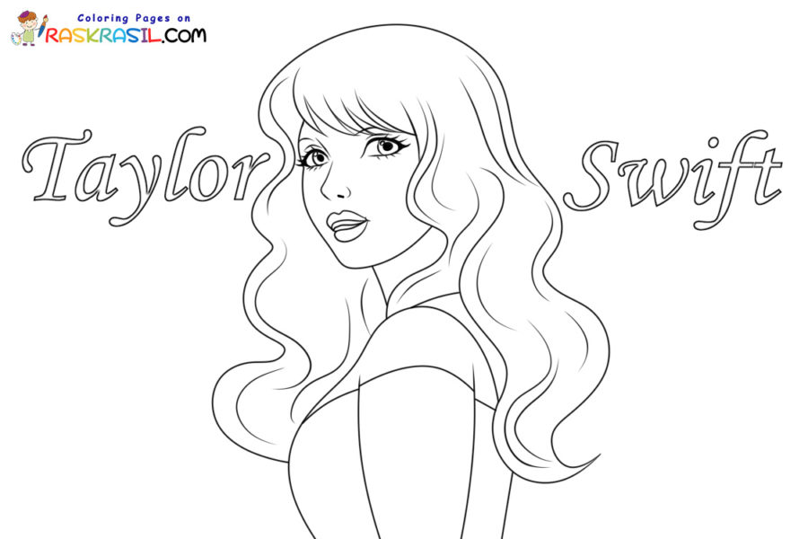 Taylor swift coloring pages