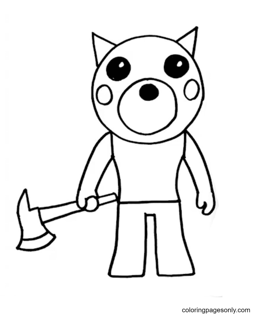 Piggy coloring pages printable for free download