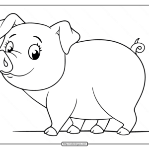 Pig coloring pages printable for free download