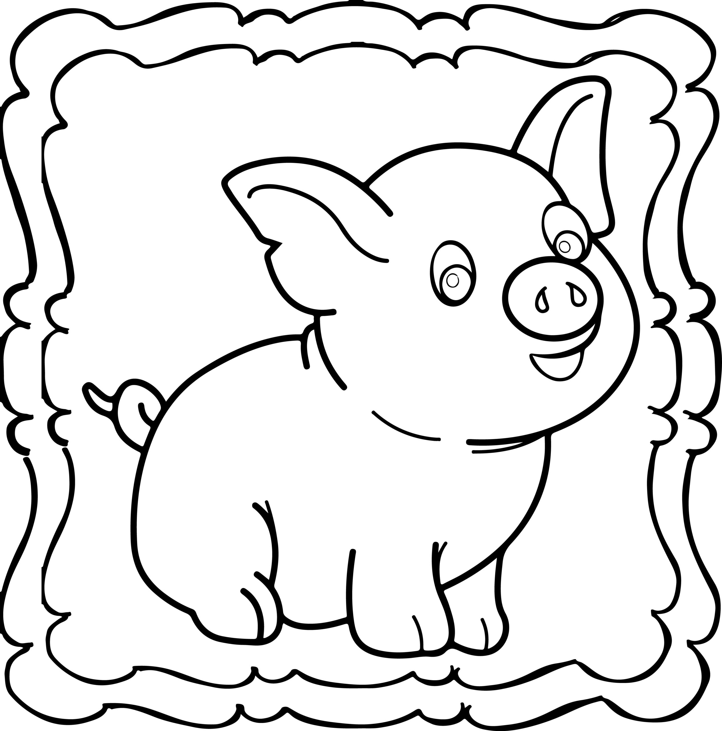 Pig coloring book easy and fun pigs coloring book for kids made by teachers