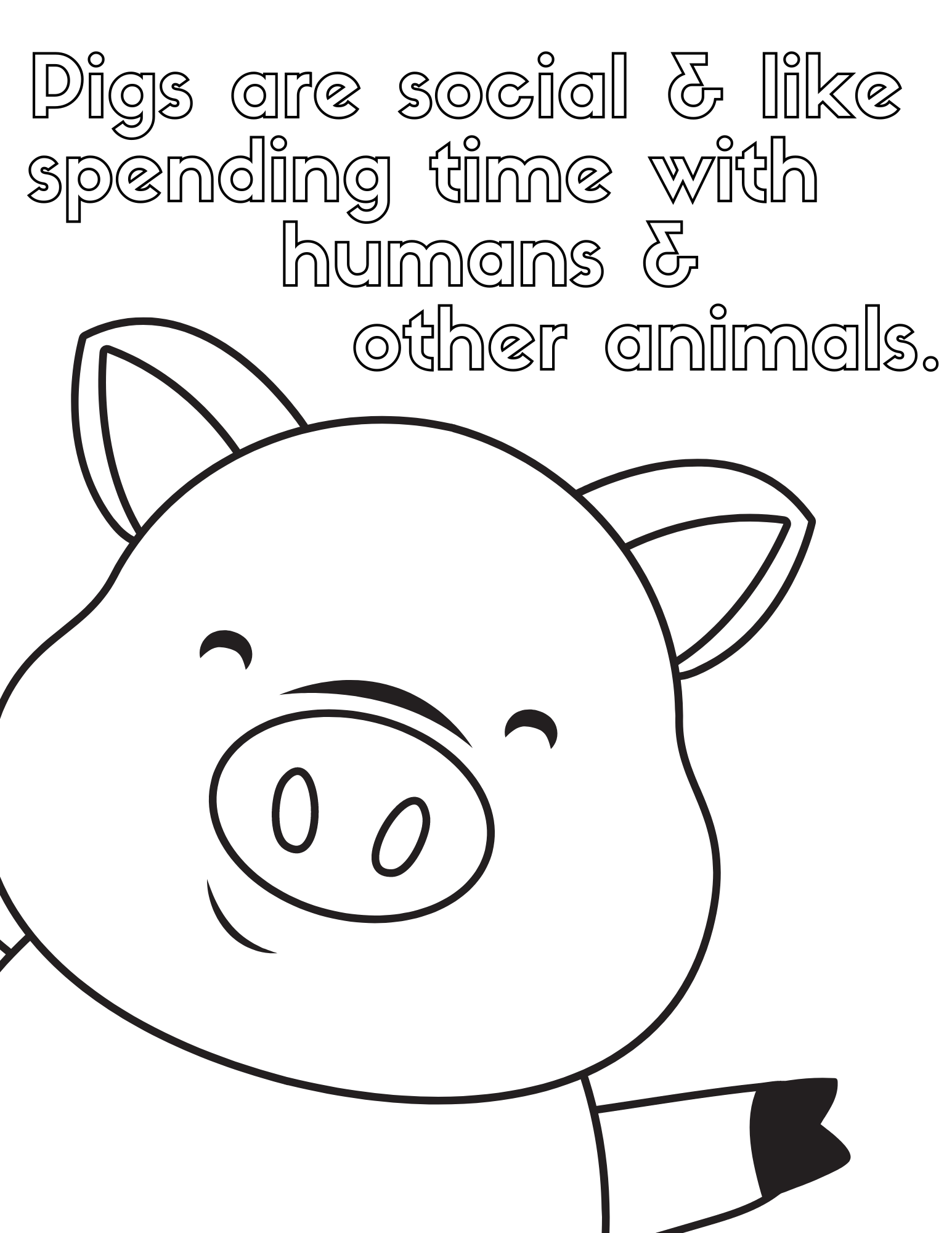 Free printable pig coloring pages for kids and adults