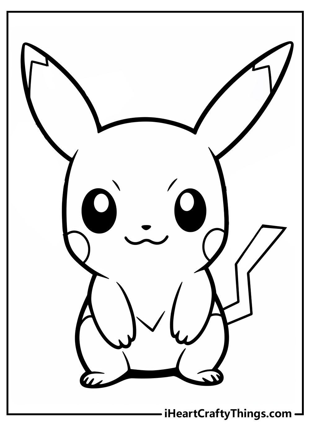 Pikachu coloring pages free printables