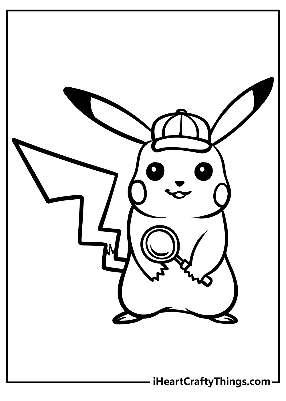 Pikachu coloring pages free printables