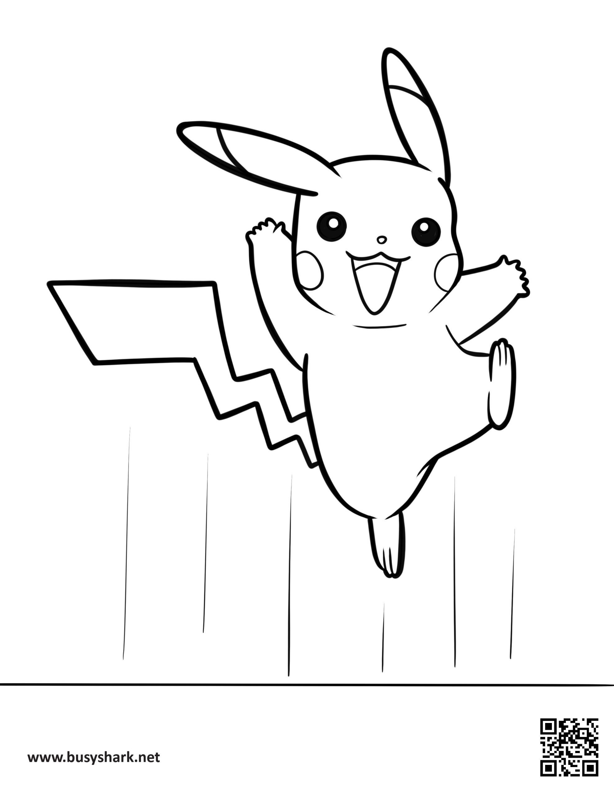 Pikachu coloring page