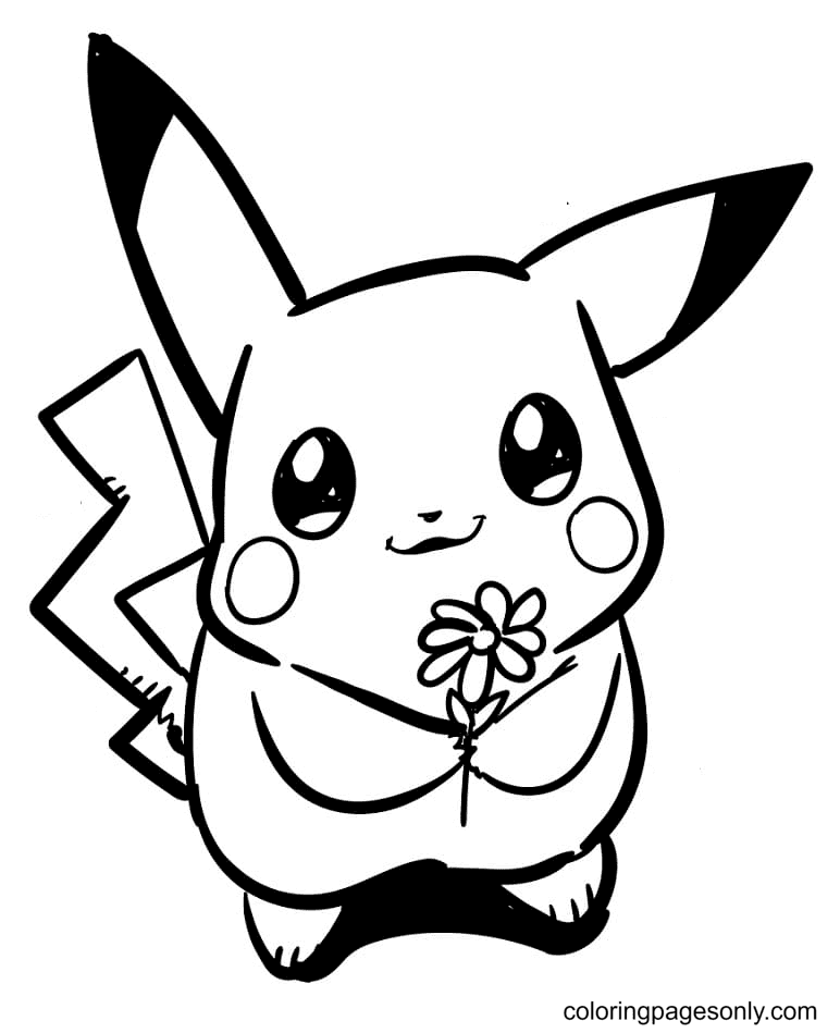 Pikachu coloring pages printable for free download