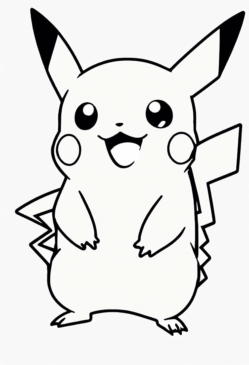 Pikachu coloring pages