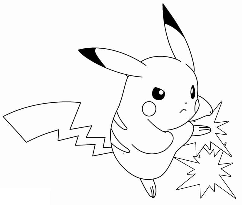 Pikachu coloring pages