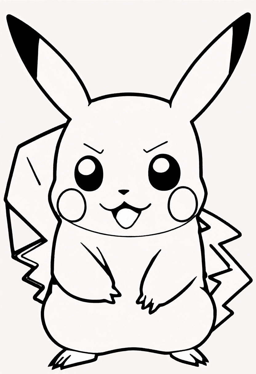 Pikachu coloring pages