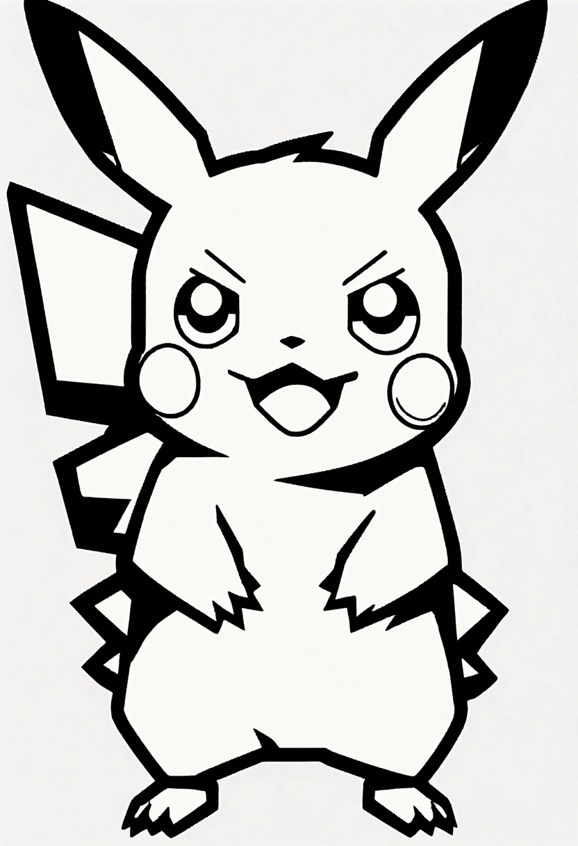 Pikachu coloring pages