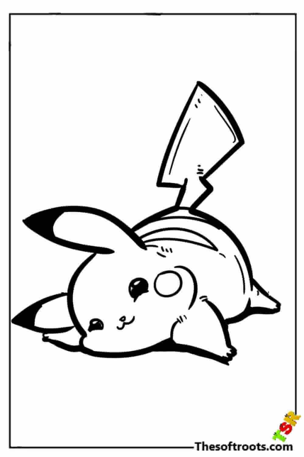 Pikachu coloring pages kids coloring pages