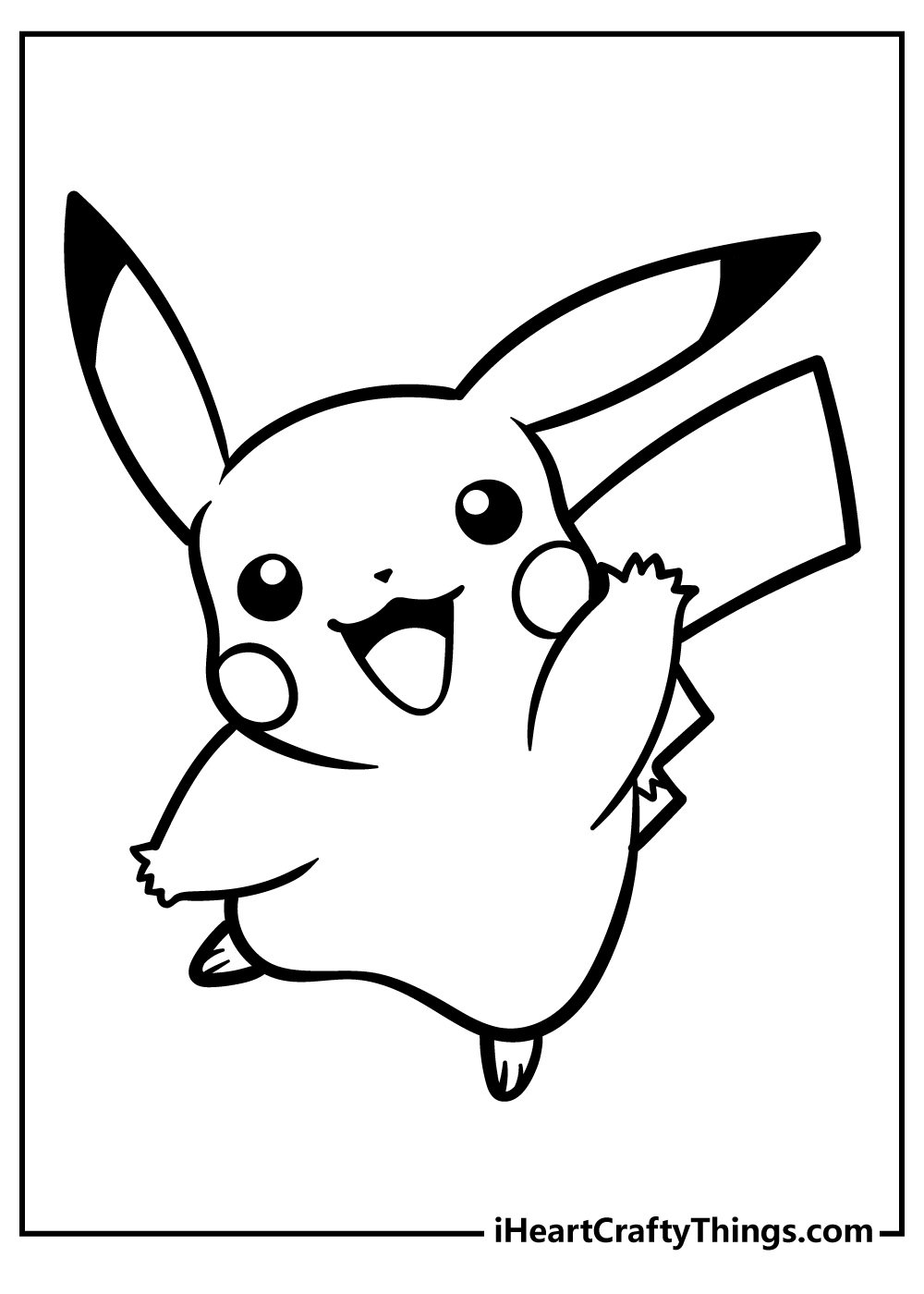 Pikachu coloring pages free printables