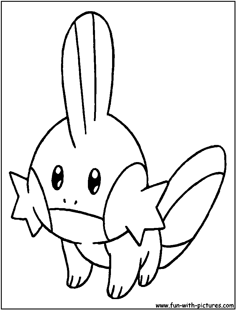 Mudkip coloring page