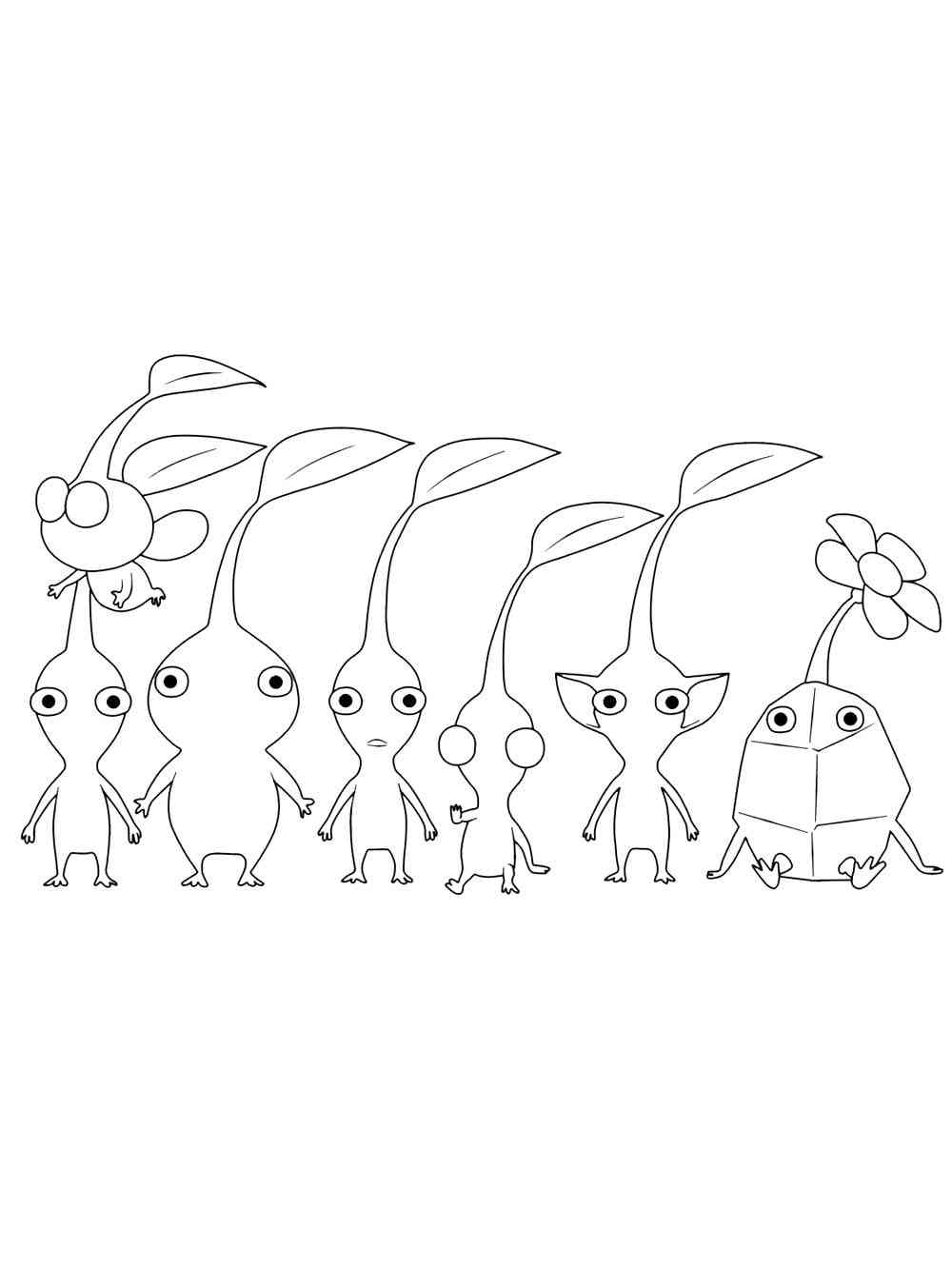 Pikmin deluxe coloring pages