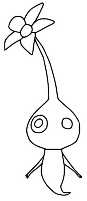 Coloring page pikmin glow