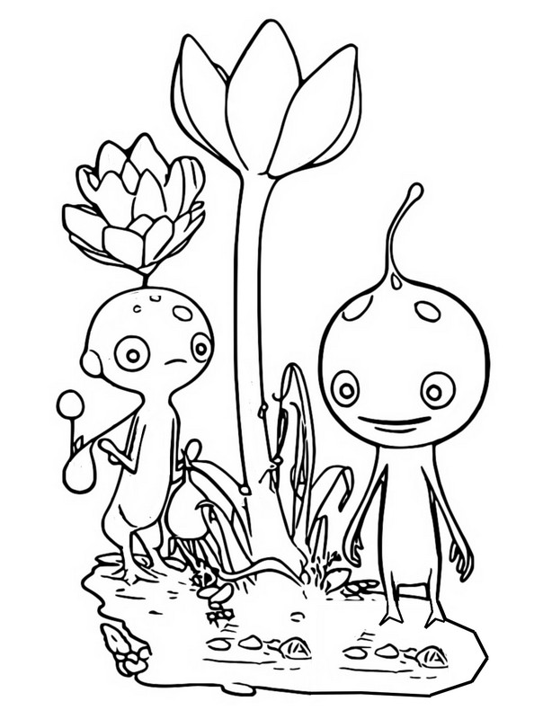 Coloring page pikmin