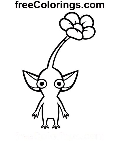 Pikmin â free printable coloring pages coloring pages free coloring pages free printable coloring pages
