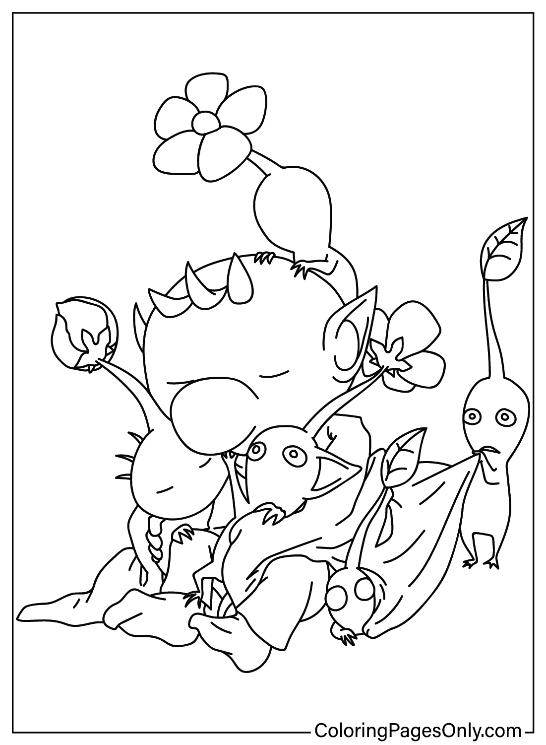 Pikmin coloring page png