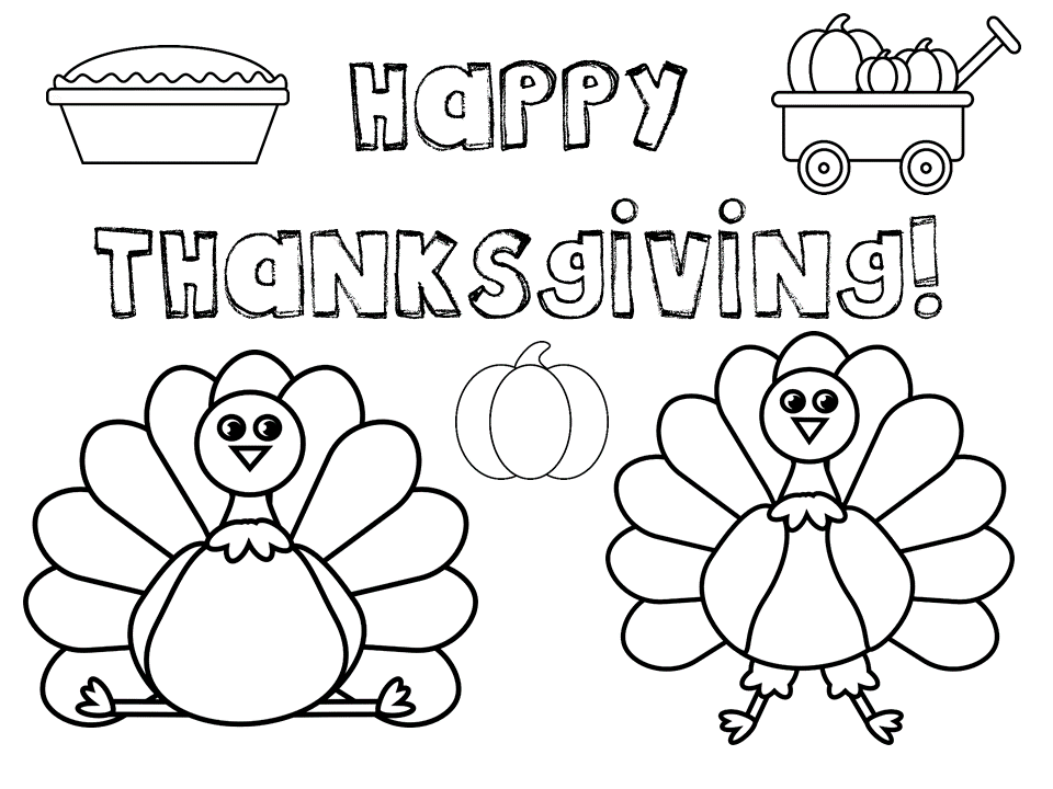 Thanksgiving coloring pages