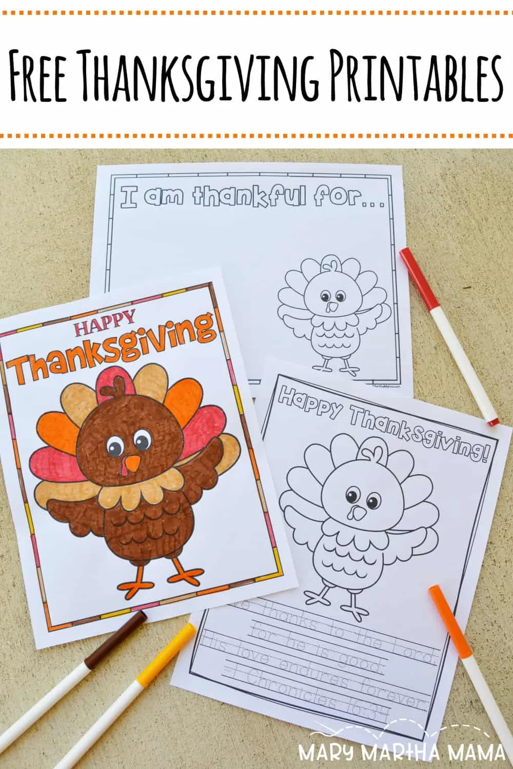 Free thanksgiving printables for kids â mary martha mama