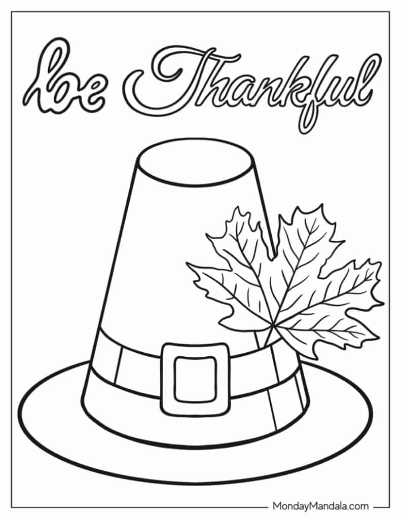 Thanksgiving coloring pages free pdf printables