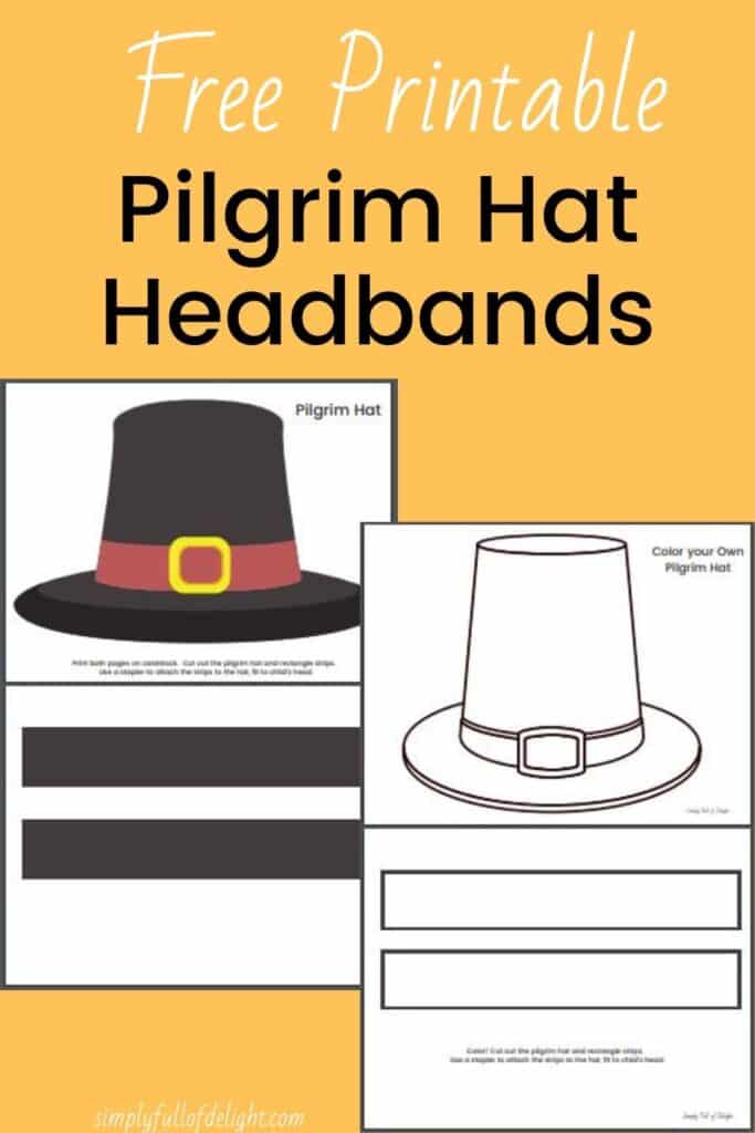 How to make a pilgrim hat fast easy