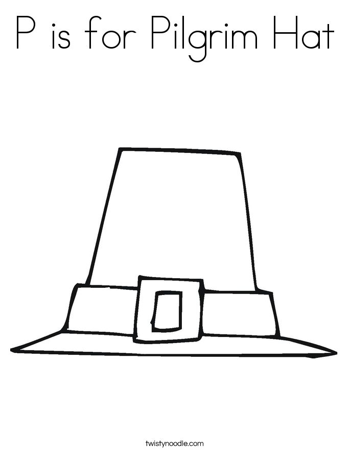 Pilgrim hat template printable