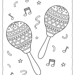 Printable cinco de mayo coloring pages for kids