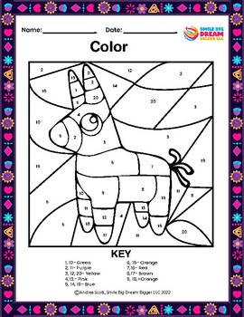 Pinatas coloring tpt