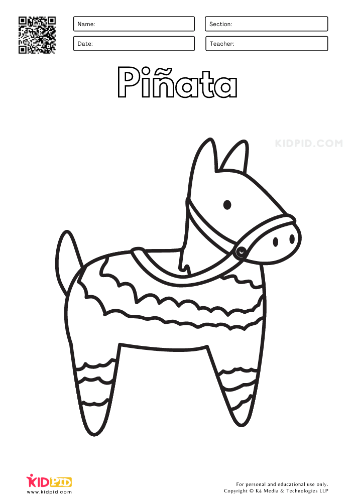 Cinco de mayo coloring pages for kids