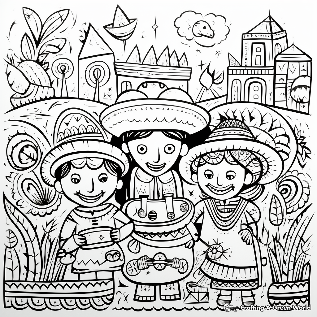 Mexico coloring pages