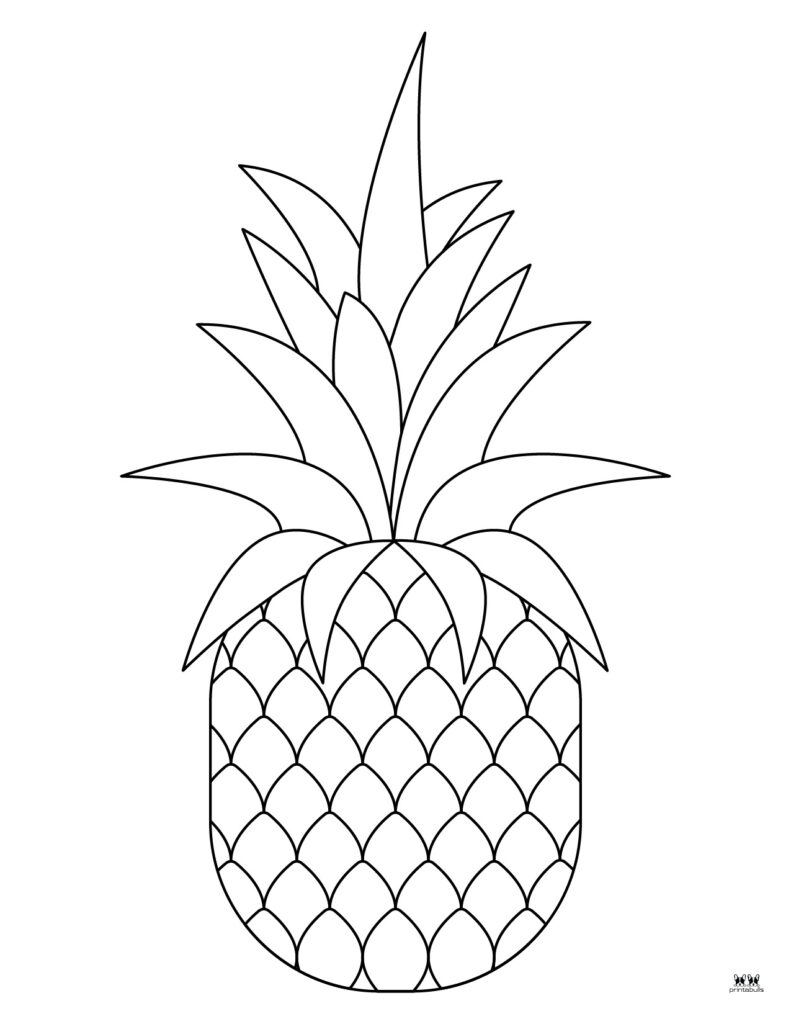 Pineapple coloring pages